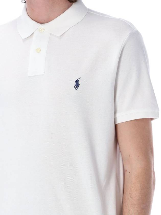 Men's Embroidered Logo PK Shirt White - POLO RALPH LAUREN - BALAAN 4