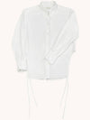 SIDE STRAP SHIRT WHITE WOMEN'S SHIRT - RUBATI - BALAAN 5