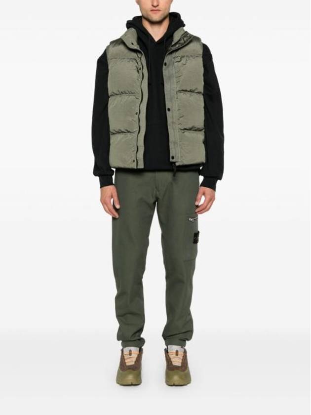 High Neck Padded Vest Green - STONE ISLAND - BALAAN 6