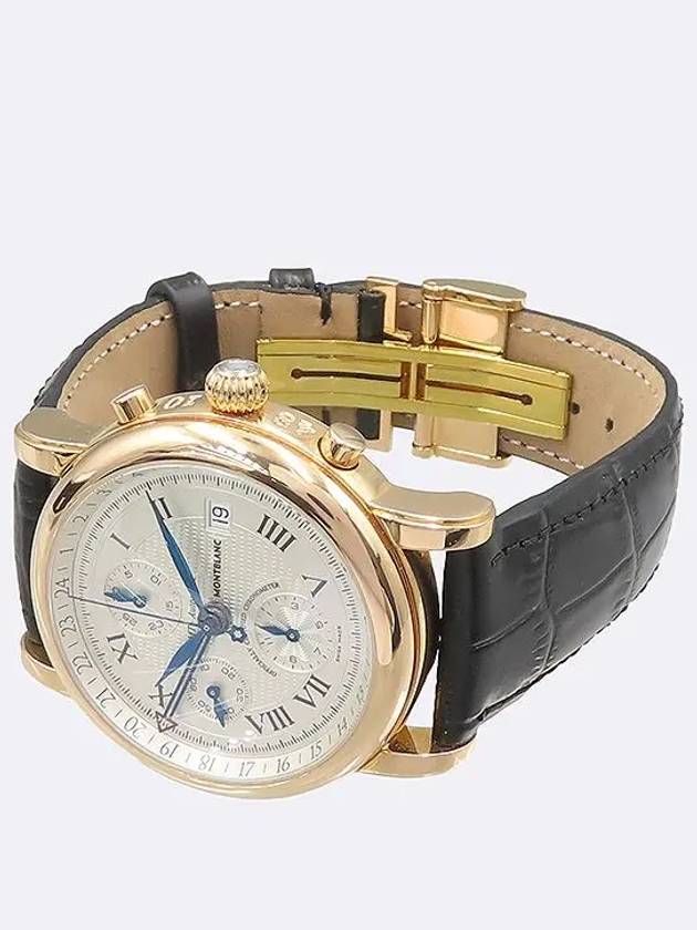 101638 STAR 4810 Chronograph Automatic GMT Roman Index 18K Rose Gold 42MM Leather Band Men s Watch - MONTBLANC - BALAAN 2