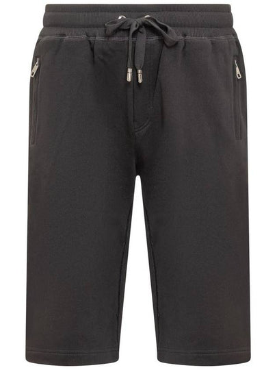 Men's Essential Logo Jersey Jogging Shorts Black - DOLCE&GABBANA - BALAAN 2