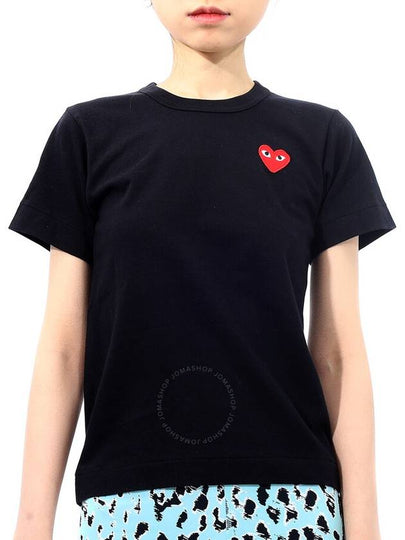 Red Heart Short Sleeve T-Shirt P1 T107 1 Black - COMME DES GARCONS - BALAAN 2