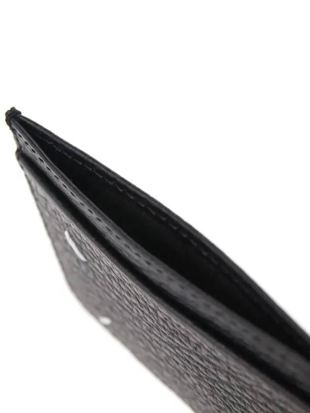 Grain Leather Stitch Card Wallet Black - MAISON MARGIELA - BALAAN 4