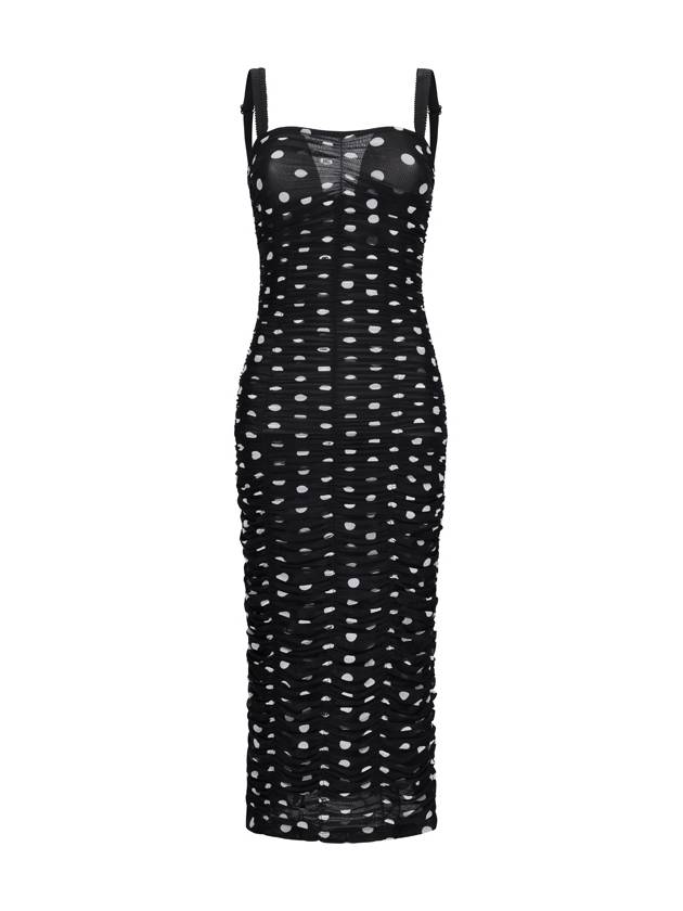 Polka dot tulle midi dress F6JHXTFSRP7 - DOLCE&GABBANA - BALAAN 2