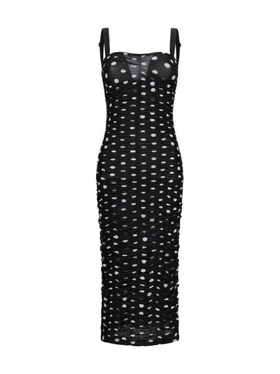 Polka dot tulle midi dress F6JHXTFSRP7 - DOLCE&GABBANA - BALAAN 2