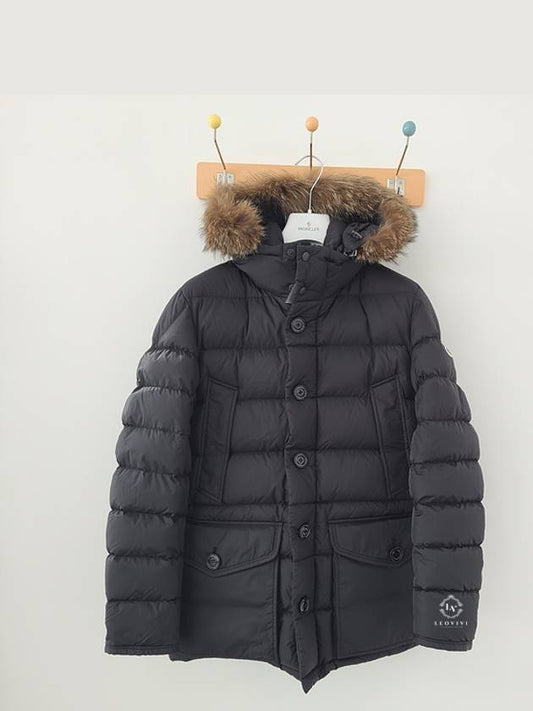 Cluny Long Down Jacket Black - MONCLER - BALAAN 2