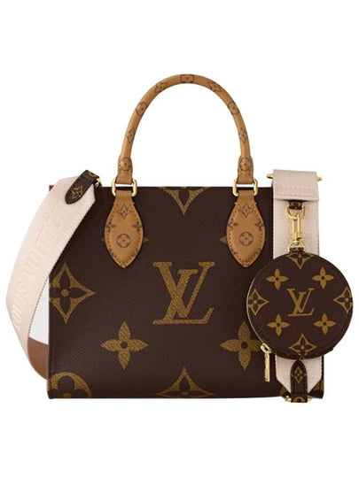 Women's OnTheGo PM Monogram Tote Bag Brown - LOUIS VUITTON - BALAAN 2