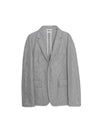 Unconstructed Seersucker Houndstooth Jacket Grey - THOM BROWNE - BALAAN 1