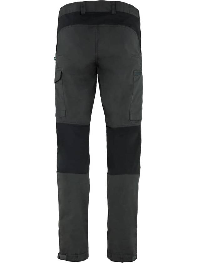 Men's Kaipak Trousers Regular Dark Grey Black - FJALL RAVEN - BALAAN 3