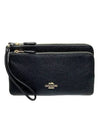 double zip long wallet black - COACH - BALAAN 1