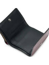 Men's Compact Tri-Fold Leather Half Wallet Wine Dune - MARNI - BALAAN 6