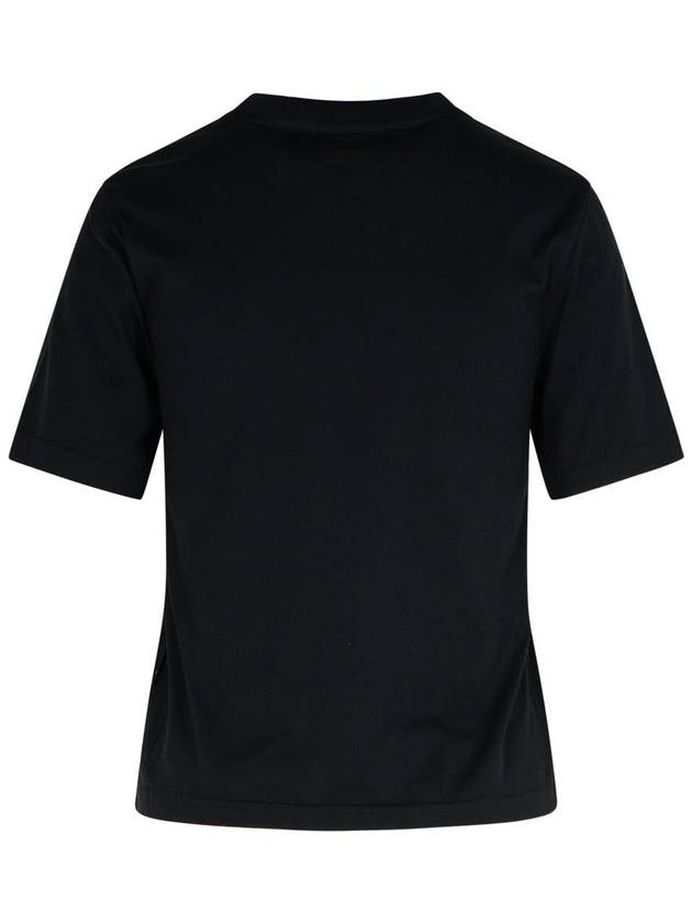 Palm Angels Black Cotton T-Shirt - PALM ANGELS - BALAAN 3