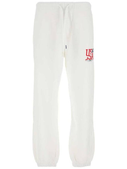 Men's Iconic Logo Track Pants White - AUTRY - BALAAN 2