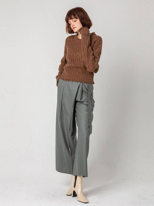 WRAP STYLE BELTED PANTSKH GRAY - PAGE STUDIO - BALAAN 2