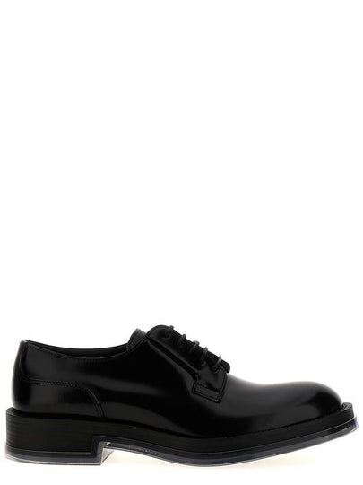 Lace-Up Transparent Sole Leather Oxford Black - ALEXANDER MCQUEEN - BALAAN 2