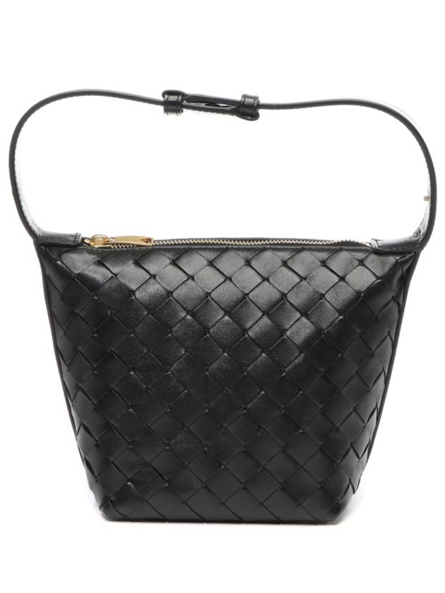 Candy Wallace Intrecciato Tote Bag Black - BOTTEGA VENETA - BALAAN 4