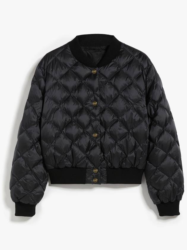 Reversible Water Repellent Bomber Jacket Black - MAX MARA - BALAAN 6