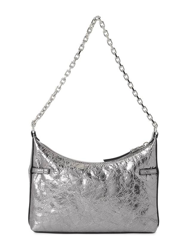 Voyou Party Shoulder Bag Metallic Silver - GIVENCHY - BALAAN 4