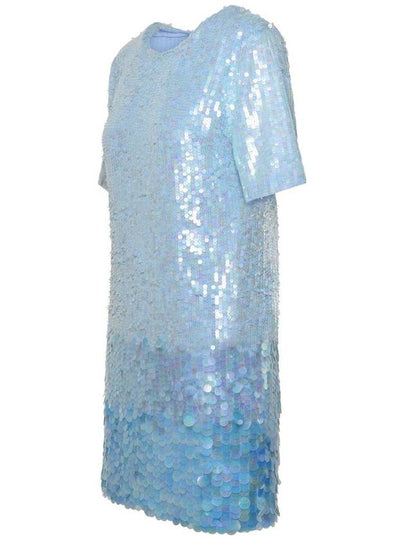 P.A.R.O.S.H. 'Gigi' Light Blue Polyamide Blend Dress - P.A.R.O.S.H. - BALAAN 2