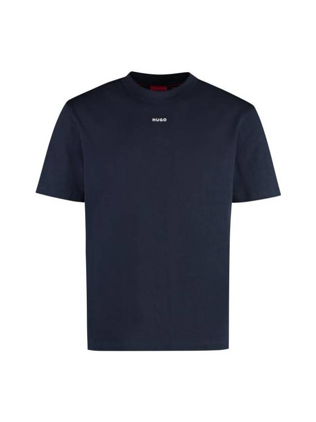 Logo Short Sleeve T-Shirt Navy - HUGO BOSS - BALAAN 1