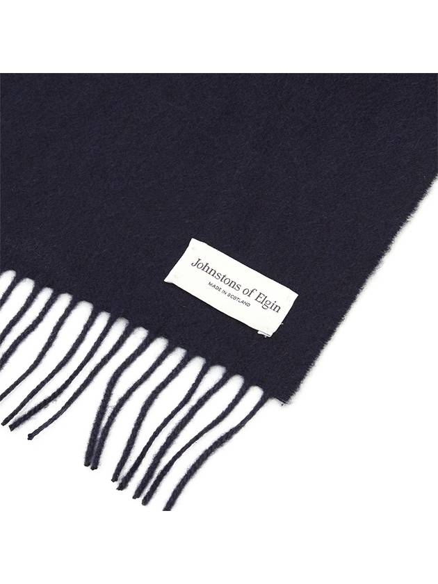 Cashmere Muffler Dark Navy - JOHNSTONS OF ELGIN - BALAAN 6