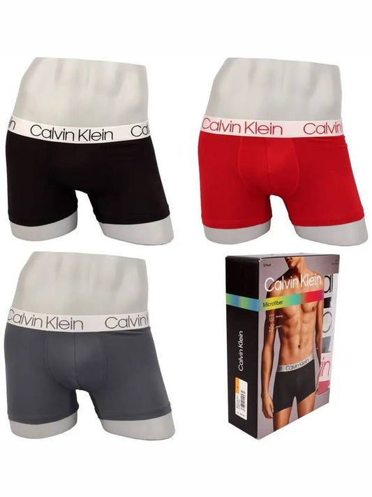 Microfiber Chromatic Boxer Briefs 3 Pack - CALVIN KLEIN - BALAAN 2