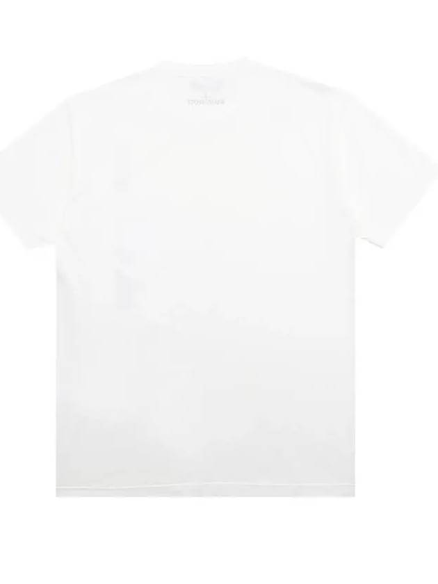 Wappen Embroidered Logo Pocket Short Sleeve T-Shirt White - STONE ISLAND - BALAAN 4