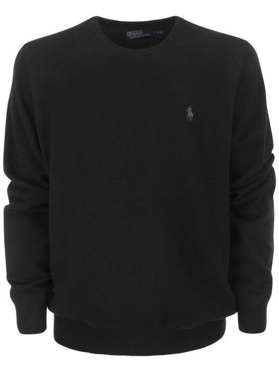 Logo Basic Pullover Knit Top Black - POLO RALPH LAUREN - BALAAN 2