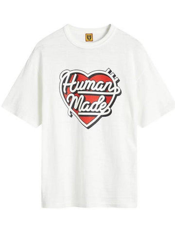 Graphic Short Sleeve T-Shirt White - HUMAN MADE - BALAAN 1