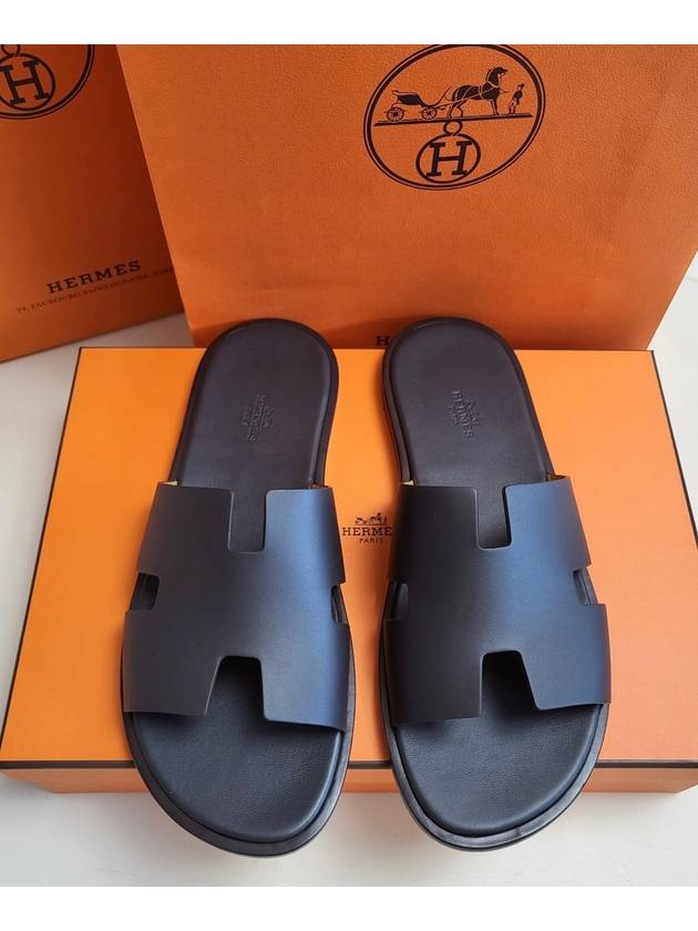 Izmir Leather Slippers Mocha - HERMES - BALAAN 4