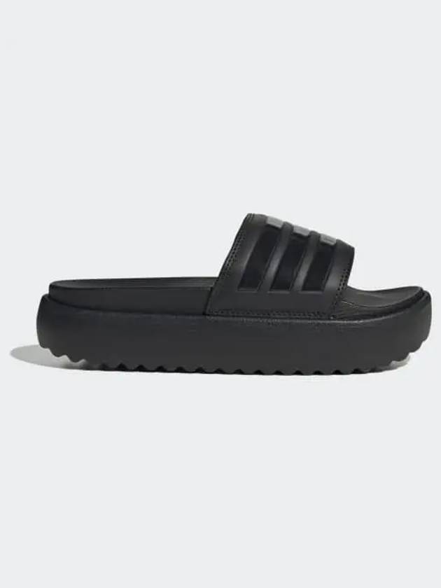 Adilette Platform Slide Slippers Black - ADIDAS - BALAAN 2