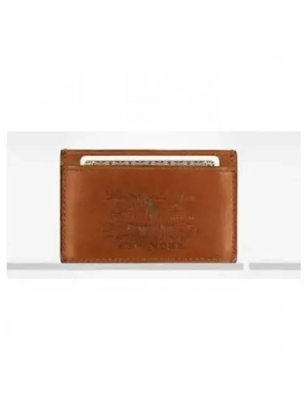 Heritage Leather Card Wallet Brown - POLO RALPH LAUREN - BALAAN 2