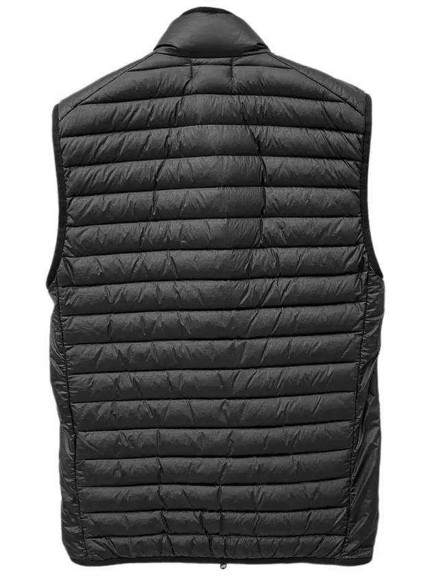 Men's Logo Patch Puffer Vest Black - STONE ISLAND - BALAAN 3