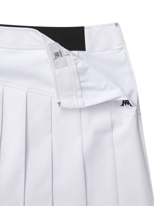 Official W LOGO BAND POINT PLEATS SQ WH - ANEWGOLF - BALAAN 8