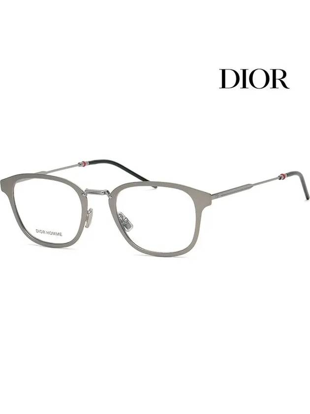 Glasses Frame 0232 R81 Matte Silver Square Metal - DIOR - BALAAN 1