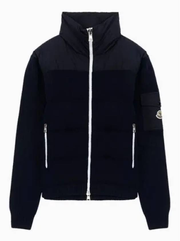 9B00005 M1241 750 Padded Wool Cardigan 800062 - MONCLER - BALAAN 1