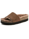 Papilio Cora Shearling Slippers Brown - BIRKENSTOCK - BALAAN 2