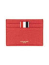 Men's RWB Tab Anchor Card Wallet Red - THOM BROWNE - BALAAN 2