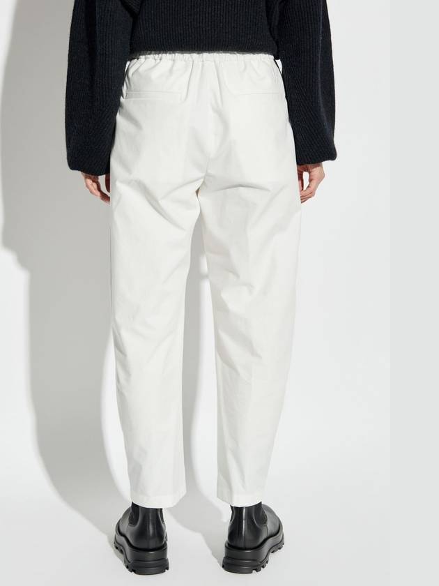 JIL SANDER+ Pants With Logo, Women's, White - JIL SANDER - BALAAN 4