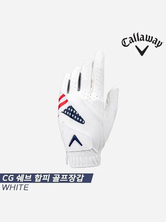 CG Chev CG CHEV leather left hand golf gloves white right hand wear - CALLAWAY GOLF - BALAAN 1