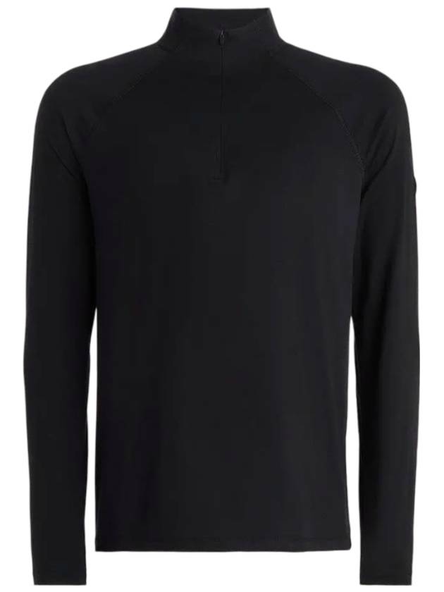 Luxe Quarter Zip Mid Layer Long Sleeve T-Shirt Onyx - G/FORE - BALAAN 1