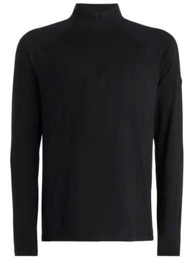 Luxe Quarter Zip Mid Layer Long Sleeve T-Shirt Onyx - G/FORE - BALAAN 1