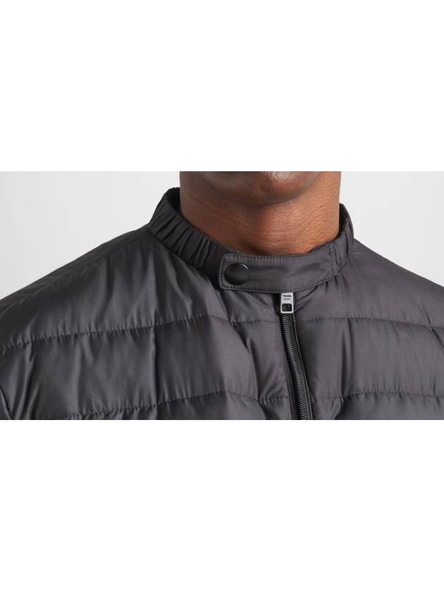 Triangle Logo Down Padded Jacket Black - PRADA - BALAAN 5