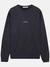 Mini Logo Crew Neck Sweatshirt Black - ACNE STUDIOS - BALAAN 6