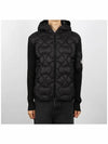 padded cardigan jacket black - MONCLER - BALAAN 3