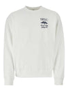 Logo Print Cotton Sweatshirt White - SPORTY & RICH - BALAAN 1