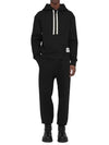 Plus Logo Patch Popover Hoodie Black - JIL SANDER - BALAAN 3