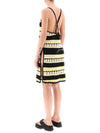 Striped Crochet Midi Dress - GANNI - BALAAN 4