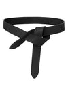 Lecce Knotted Leather Belt Black - ISABEL MARANT - BALAAN 4