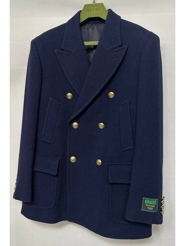 Felt wool peacoat 48 - GUCCI - BALAAN 3